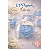 Larina Hediyelik Kokulu Mum Hediyelik – Kişiye Özel Söz Nişan Düğün Mevlüt Için Şeffaf Kutulu Çiçek Mum - 10 Adet