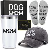 Lasnten Köpek Anne Hediyeleri 20oz Paslanmaz Çelik Yalıtımlı Şarap Bardağı Yenilik Çorapları Beyzbol Şapkası Fikir Sepeti Kutusu Köpek Aşığı Kadınlar için Komik Hediyeler Yeni Köpek Yavrusu Bebek Sahipleri