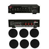 Lastvoice Black Small-6 Tavan Hoparlör ve Anfi Ses Sistemi Paketi