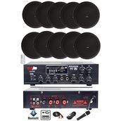 Lastvoice Black Small-8 Tavan Hoparlör ve Anfi Ses Sistemi Paketi