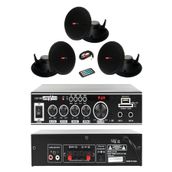 Lastvoice Black Small Paket-2 Hoparlör ve Anfi Ses Sistemi Seti