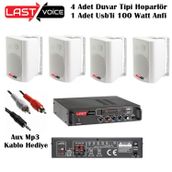 Lastvoice Soft Paket-2 Hoparlör ve Anfi Mağaza Ses Sistemi