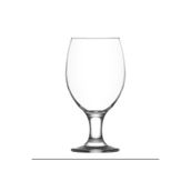 LAV Misket Cam Bira Bardağı 6'lı 400 ml Ayaklı