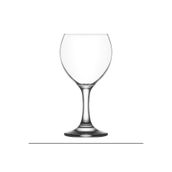 LAV Misket Cam Kırmızı Şarap Kadehi 6'lı 210 ml Ayaklı (Meşrubat Bardağı)
