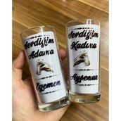 Lav Sevgililer Gününe Özel Rakı Bardağı