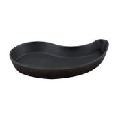 Lava 10x20 CM Siyah Döküm Damla Formlu Yingyang Fajita Tabağı