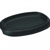 Lava 26x19 cm Siyah Döküm Oval Fajita Tabağı