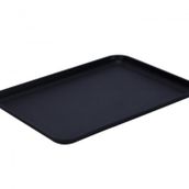 Lava 34x25 CM Siyah Döküm Dikdörtgen Servis Tabağı