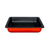 Lava 35x32 CM Kırmızı Döküm Dikdörtgen 2/3 Gastronomi Küvet