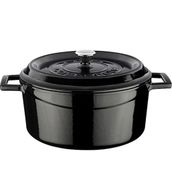 Lava Trendy Siyah 24 cm Yuvarlak Tencere