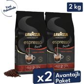 Lavazza Barista Gran Crema Espresso Çekirdek Kahve 2'li Avantajlı Paket | 1 kg x 2 Paket - 2 kg