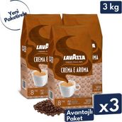 Lavazza Crema E Aroma Espresso Çekirdek Kahve 3'lü Avantajlı Paket | 1 kg x 3 Paket - 3 kg