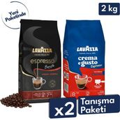 Lavazza Crema E Gusto, Espresso Barista Gran Crema Çekirdek Kahve 1 kg | 2'li Paket - 2 kg