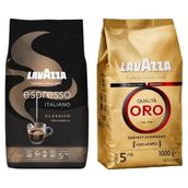 Lavazza Espresso Italiano Classıco Kavrulmuş Çekirdek Kahve 1 kg +Lavazza Qualita Oro Çekirdek Kahve 1 kg - 1 Adet