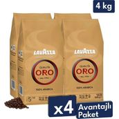 Lavazza Qualità Oro Çekirdek Kahve (1000GR) X4 - 1 kg