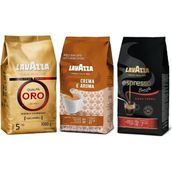 Lavazza Qualità Oro + Crema E Aramo + Espresso Barista Gran Crema Çekirdek Kahve (1000GR) 3'lü Paket - 1 kg