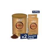 Lavazza Qualita Oro %100 Arabica Öğütülmüş Filtre Kahve 2X250Gr Teneke Kutu | 2'Li Saklama Paketi