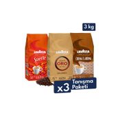 LavAzza Qualita Oro, Crema e Aroma, Suerte Çekirdek Kahve 1 Kg | 3'lü Avantajlı Paket