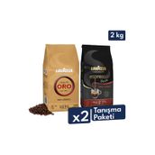 LavAzza Qualita Oro, Espresso Barista Gran Crema Çekirdek Kahve 1 Kg | 2'li Tanışma Paketi