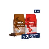 LavAzza Qualita Rossa, Crema E Aroma Çekirdek Kahve 1 Kg | 2'li Tanışma Paket