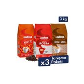 Lavazza Qualita Rossa, Suerte, Crema E Aroma Çekirdek Kahve 1 Kg | Üçlü Avantajlı Paket