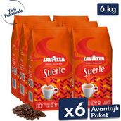 Lavazza Suerte Çekirdek Kahve - 1 Koli - 1kg x 6 Adet - 6 kg