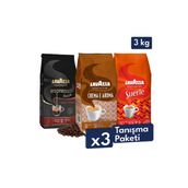 Lavazza Suerte, Crema E Aroma, Espresso Barista Gran Crema Çekirdek Kahve 1 Kg | Üçlü Avantajlı Paket