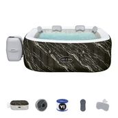 Lay-Z-Spa® 6001F Hollywood Energy-Efficient Luxe Airjet™ Şişme Spa Havuzu, Led Işıklı, 4-6 Kişilik