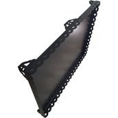 Lazer Kesim Mat Siyah Döküm Soba ve Şömine Altlığı 65X90 cm Sac Kalınlığı: 2 mm