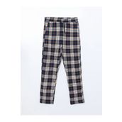 LC Waikiki Bej Standart Kalıp Ekose Erkek Pijama Alt