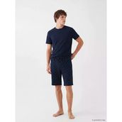 LC WAIKIKI Lacivert Bisiklet Yaka Erkek Pijama Üst