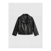 Lc Waikiki Timeless Clothing & Zamansız Seçimler Biker Roba Yaka Kız Çocuk Deri Görünümlü Ceket