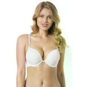 Le Jardin 7034 Lingerie Kadın Beyaz 2 Beden Büyüten Destekli Dolgulu Sihirli Sütyen
