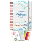 LeColor Bebek Anı Defteri ve Hamile Albümü Erkek + Sticker
