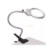 Led Işıklı Mandallı Büyüteç 130 Mm Işıklı Masa Lambası Pilli