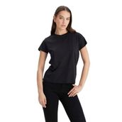 Lee Bisiklet Yaka Siyah Kadın T-Shirt