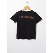 Lee Cooper 222LCG242005 Baskılı Siyah Kız Çocuk T-shirt