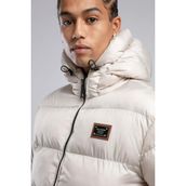 Lee Cooper Monce Kapüşonlu Bej Şişme Erkek Mont