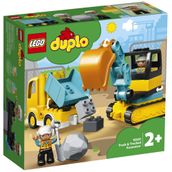 Lego 10931 Duplo Kamyon ve Paletli Kazıcı