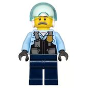Lego CTY1131 Police Pilot Sam Grizzled Mini Figür