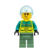 Lego CTY1335 Rescue Helicopter Pilot Female Mini Figür