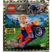 Lego Jurassic 122114 Owen And Red Motorbike