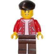 Lego TWN402 Newsstand Operator Minifigür