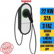 LEGRAND GREENUP ONE 3P 22KW KABLOLU ELEKTRİKLİ ARAÇ ŞARJ İSTASYONU