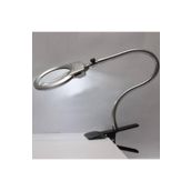Leidory Işıklı Büyüteç Tamirci Büyüteci Çalışma Lambası Lup Mercek 130MM