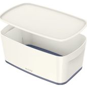 Leitz 5229 MyBox Gri Beyaz Kapaklı Küçük Saklama Kutusu