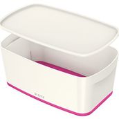 Leitz 5229 MyBox Pembe Beyaz Kapaklı Küçük Saklama Kutusu
