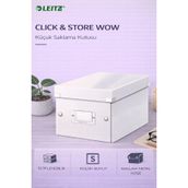Leitz 60430001 Click Store Wow Metalik Beyaz Küçük Saklama Kutusu