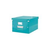 Leitz 60440051 Click Store Wow Metalik Buz Mavisi Orta Boy Saklama Kutusu