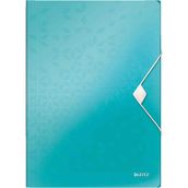 Leitz Active Wow 45990051 Buz Mavisi Metalik İnce Lastikli Dosya